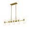 Z-Lite Artemis Linear Chandelier, 10-Light, 5 In.W x 40 In.L x 12.75 In.H, Modern Gold/Matte Opal 494-10L-MGLD - alternate 2